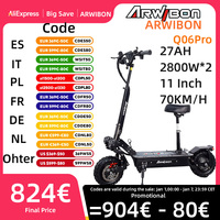 ARWIBON Q06Pro Electric Scooter 2800W*2 Dual Powerful Motor 11\