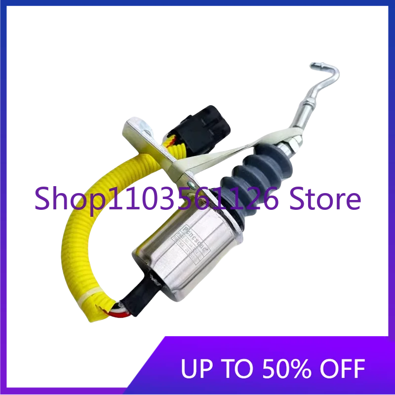High Quality Excavator Generator Oil Cut-Off Electromagnet SA-3742-24 Solenoid Valve Switch 24V Extinguler