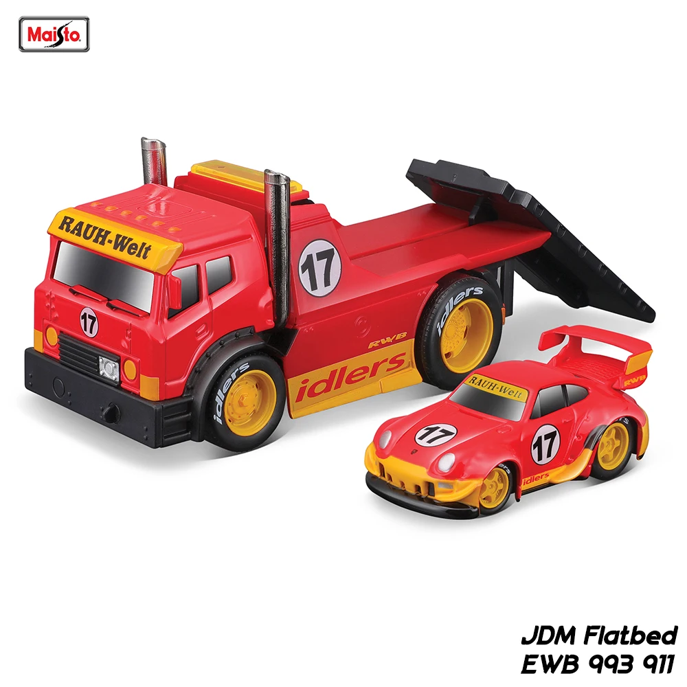Maisto 1:64 Chevrolet Ford transport truck combination pallet truck static alloy car model children\'s toy collection