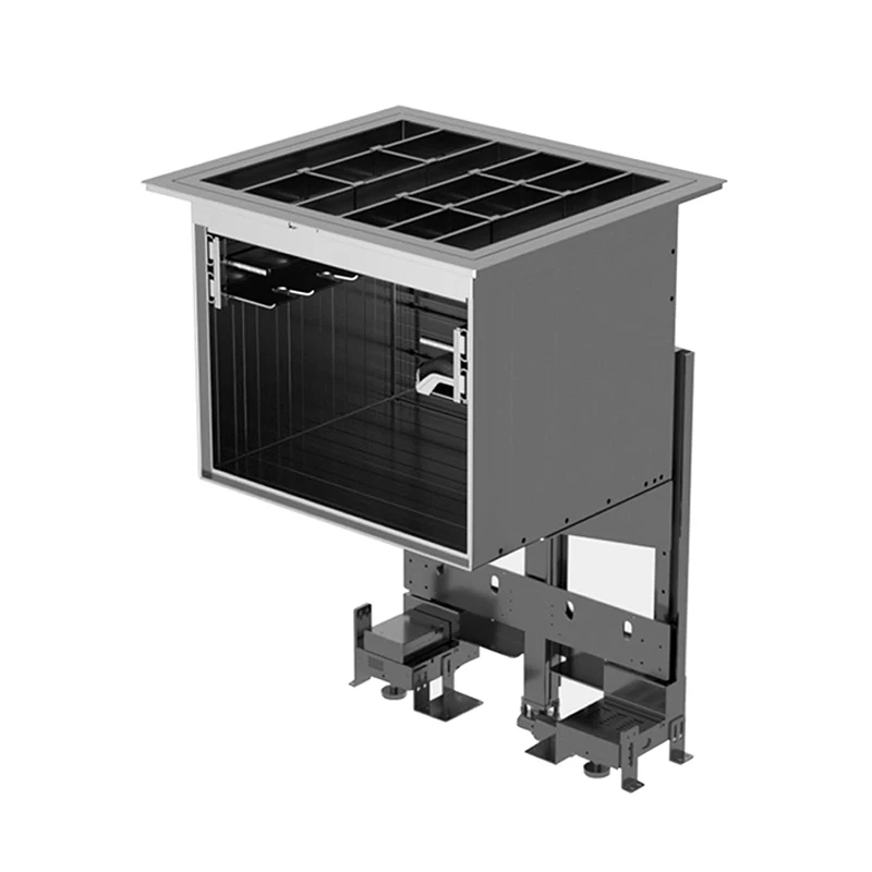 STARSHINE インテリジェント電動リフティングプルバスケットワインキャビネット二層垂直リフティングキッチン調味料プルバスケット