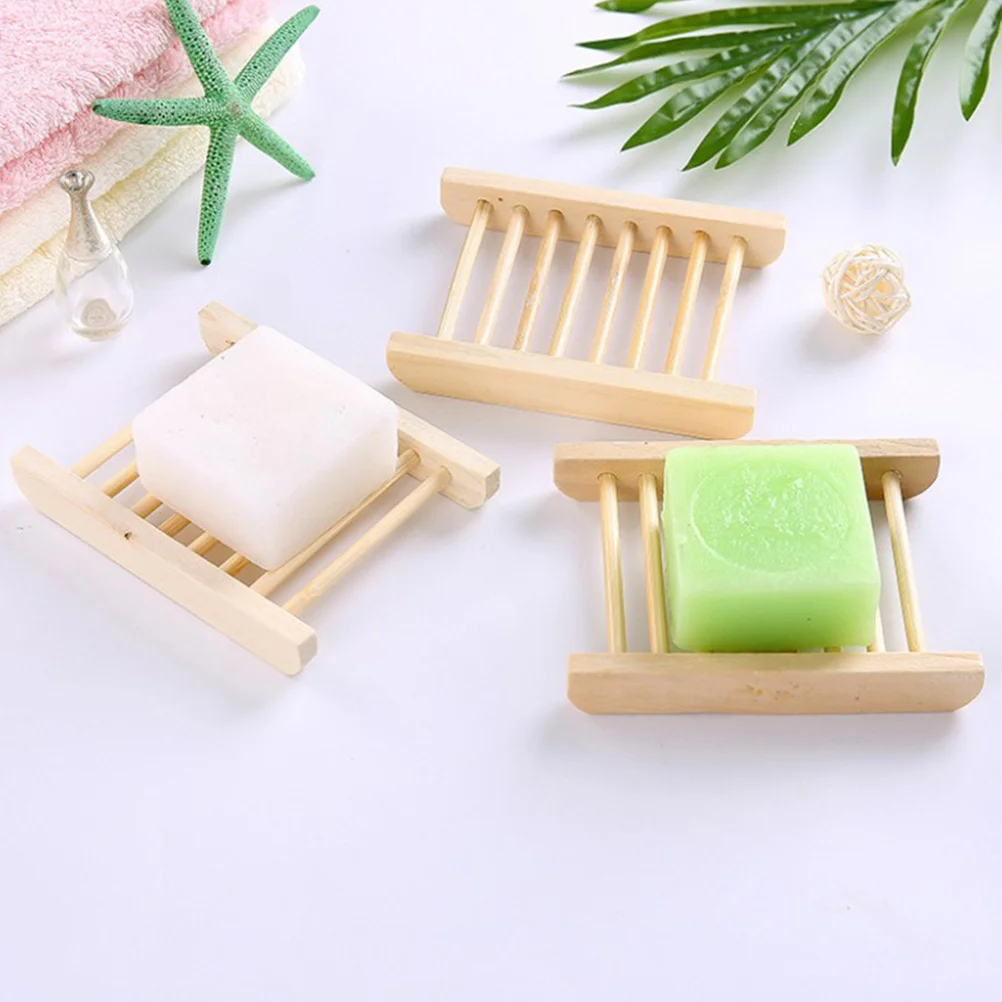 Wooden Gym Use Small Space Saver Draining Bathroom Dish Soap Soap Dish Drainer Holder Holder Tidy Organizer