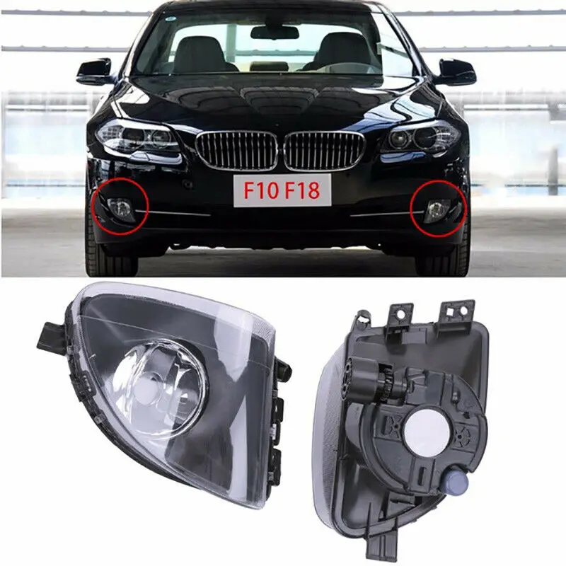 1 PAIR Front Fog Light Lamps For-BMW 5-Series F10 535I 550I 528I 2011-2013 63177216888 63177216887