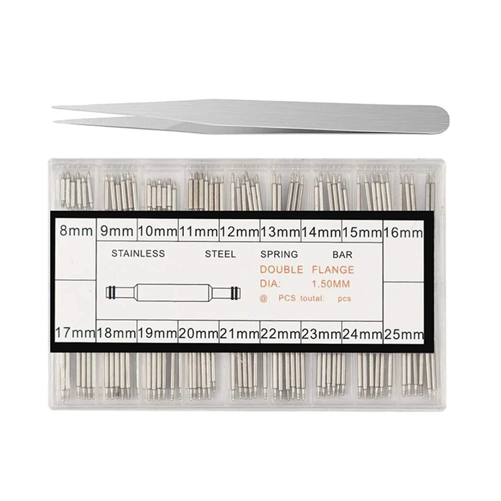 

114pcs Repair Tool Set Watchmaker Kit Band Pins Remover Tools Watch Strap Changing Spring Bars Metal Durability