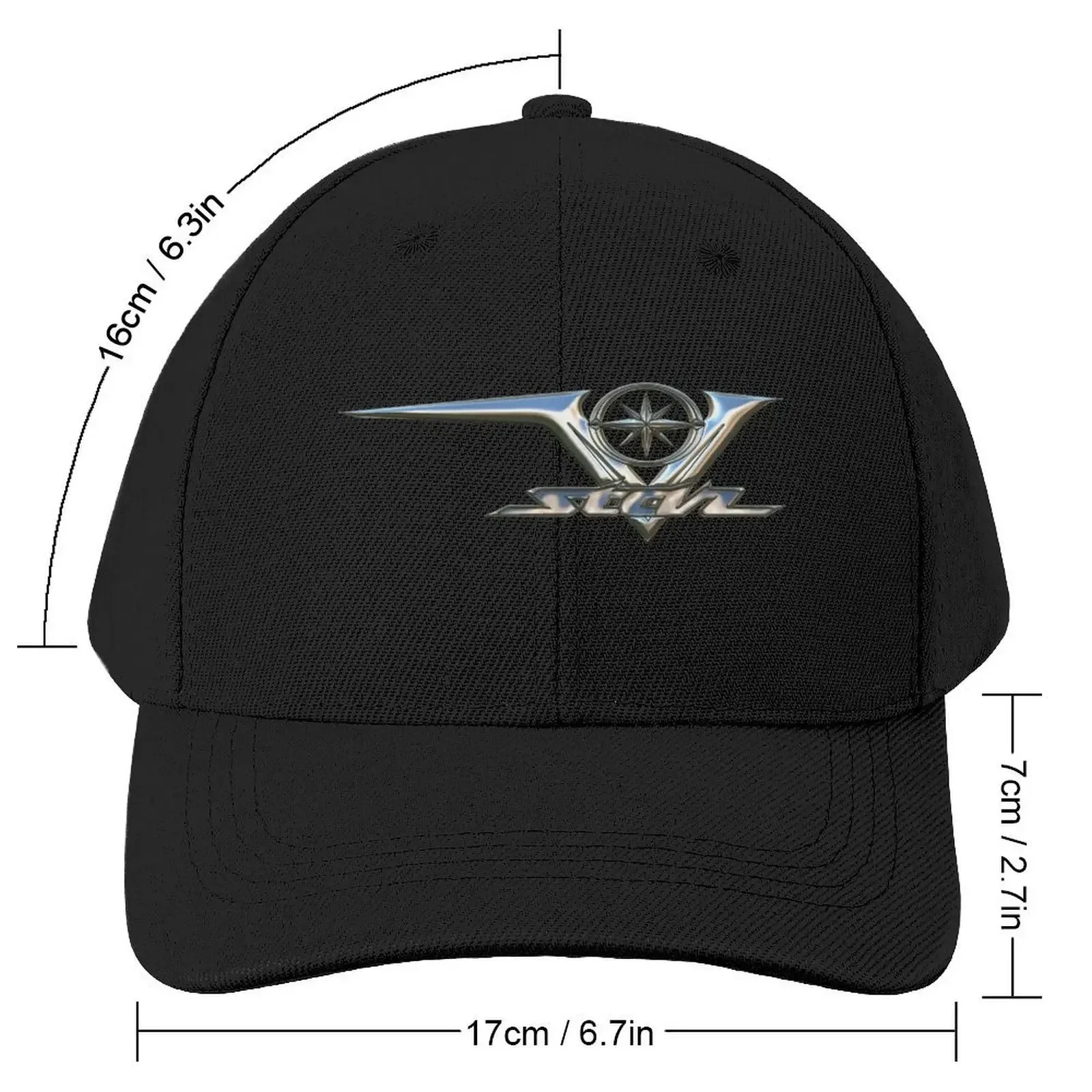 V Star 250, 650, 950, 1100, 1300, 1900 Logo 3 Chrome 2 Baseball Cap beach hat Hat Luxury Brand For Women Men's