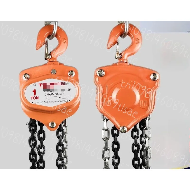 

1 Ton Triangular Chain Hoist Manual Inverted Crane 3/6M Lift Portable Lever Block Lifting