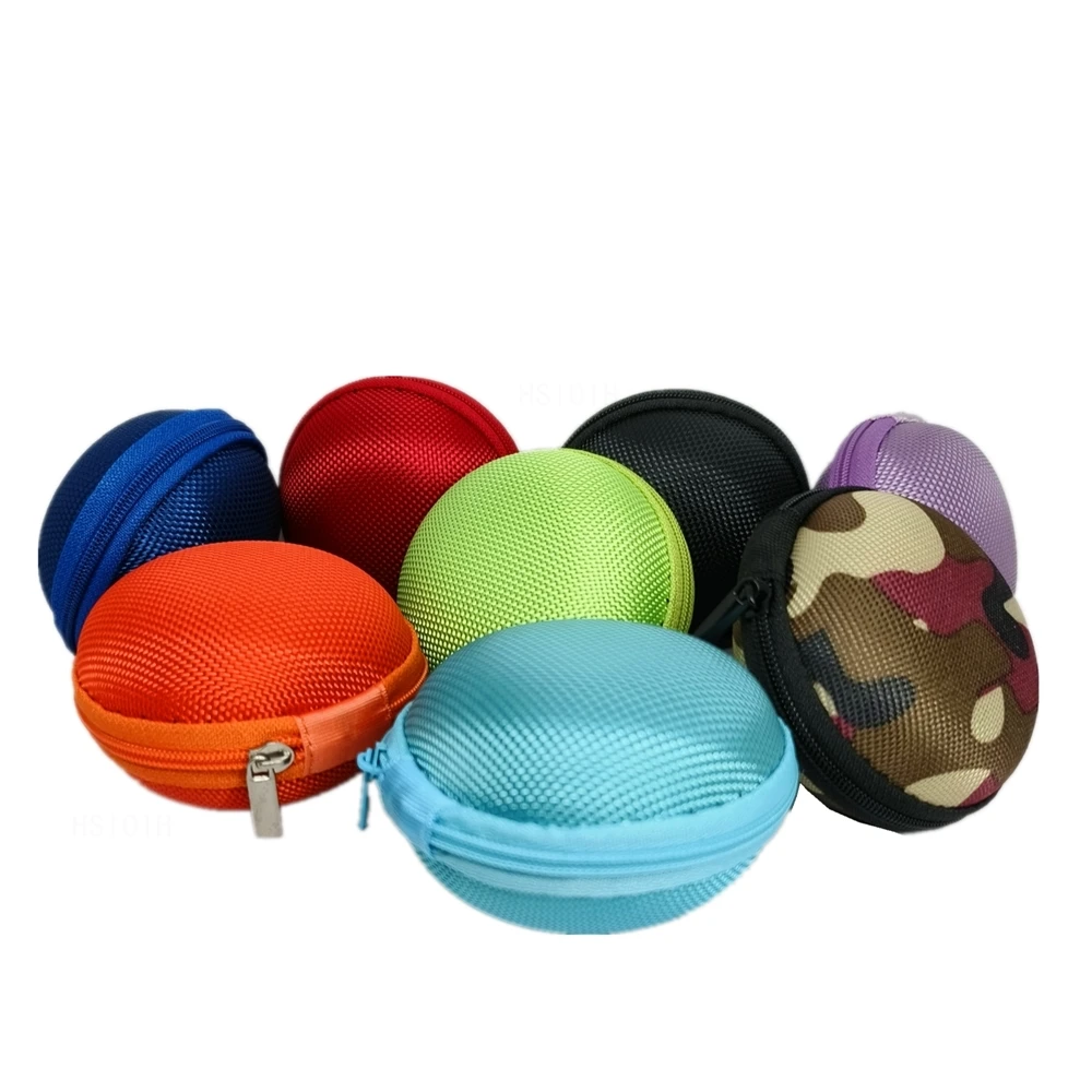 2 قطعة مستديرة متعددة الألوان ل AirPods 1 2 3 Pro سامسونج سماعة صندوق حقيبة مضادة للصدمات إيفا صندوق حافظة سماعة حقيبة تخزين البيانات