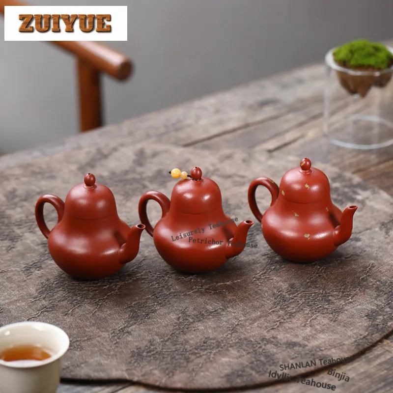 

110ml Ancient Yixing Purple Clay Teapots Handmade Si Ting Pot Raw Ore Zhu Mud Tea Brewing Kettle Zisha Tea Set Collection Craft