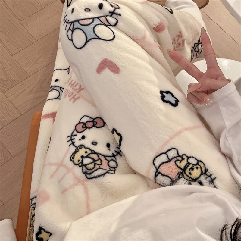 2026 Spring Sanrio Hello Kitty Women's Pajama Pants Anime Flannel Soft Casual Pants Cartoon Home Trousers Couple Gift view 5