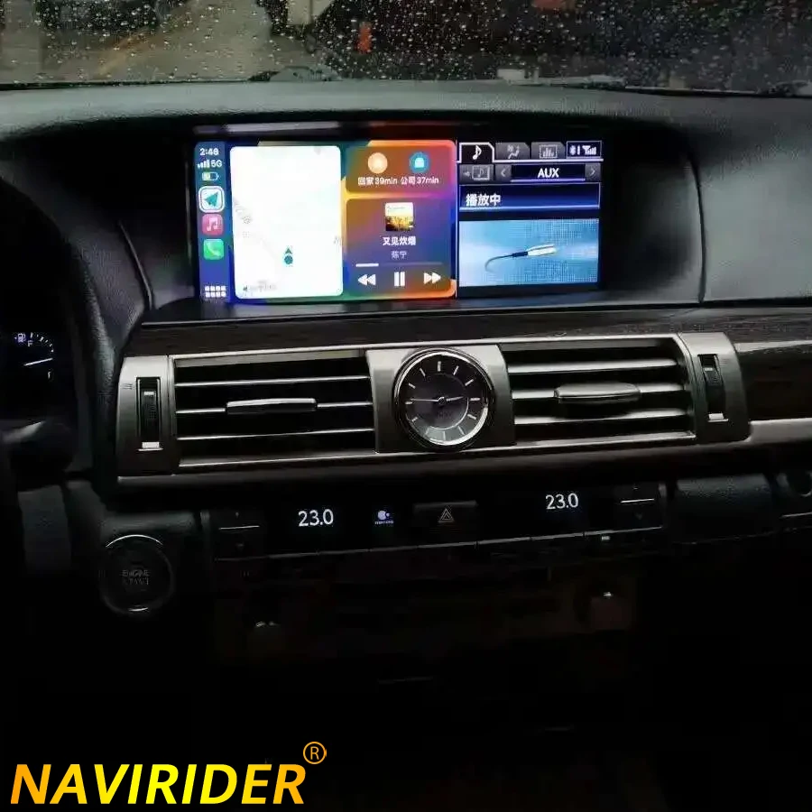 

Автомобильный Android-видеоплеер с Qled-экраном Carplay для Lexus LS460 Ls600 Sport 2013, радиомагнитофон, 12,3 дюйма