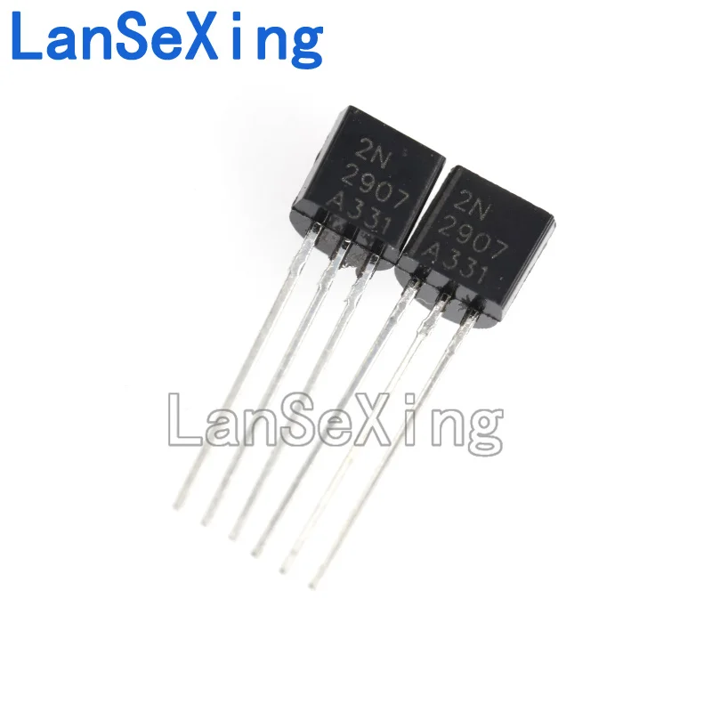 Triode 2N2907 low-power PNP transistor inline TO-92 0.8A/60V 2907