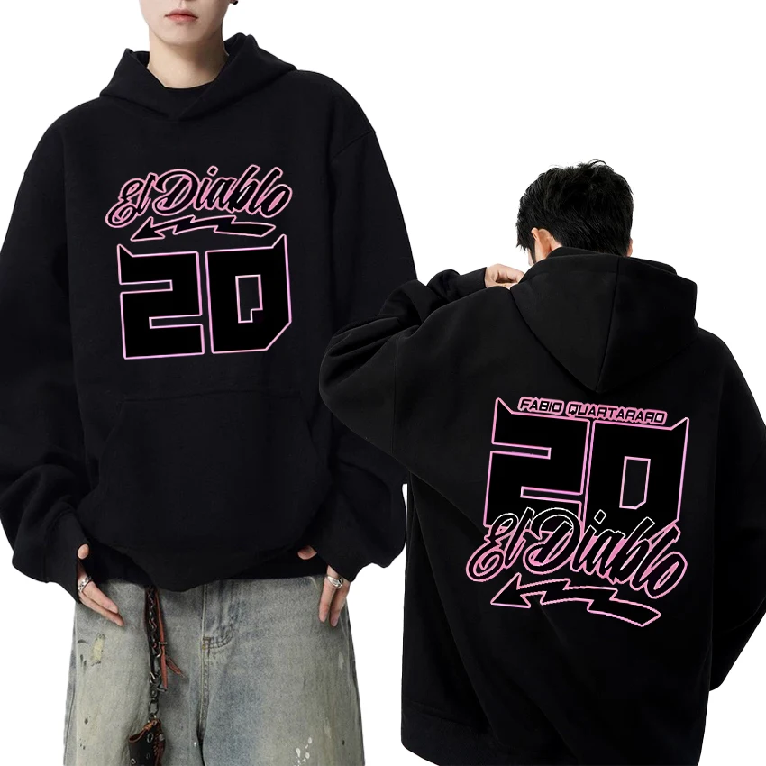 

Hot Sale Fabio Quartararo New Fleece Hoodie Men women fashion Y2k Double Sided printed Sweatshirt Autumn Winter Unisex pullover