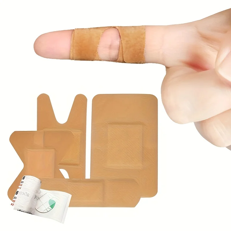 60pcs Variety Shapes Waterproof Bandage Breathable First Band Aid Wound Dressing Medical Tape Wound Plaster Bandaids Pansement