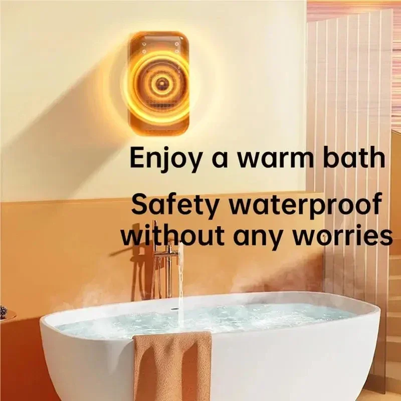 Wall Outlet Heater Plug-in Portable Household Electric Warmer Small Bathroom Heating Fans Home Heater with Remote Control