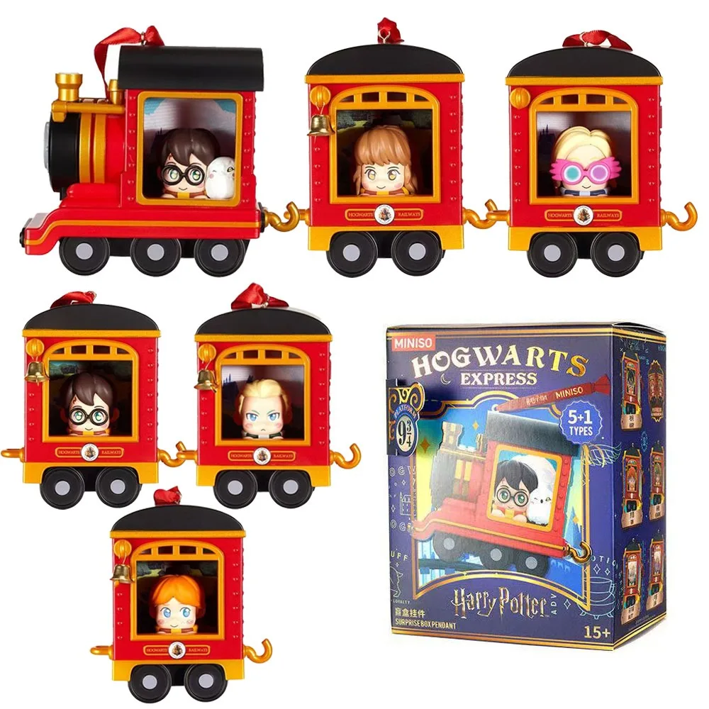 

MINISO Гарри Поттер Хогвартс Экспресс поезд слепая коробка очаровательная фигурка декор стола Коллекционный подарок для фанатов