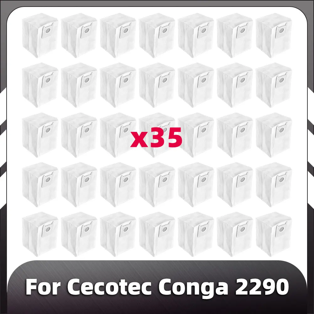 เข้ากันได้สําหรับ Cecotec Conga 2290 ถุงเก็บฝุ่นทดแทนกระเป๋าอะไหล่อุปกรณ์เสริมสําหรับเครื่องดูดฝุ่นหุ่นยนต์ 2290