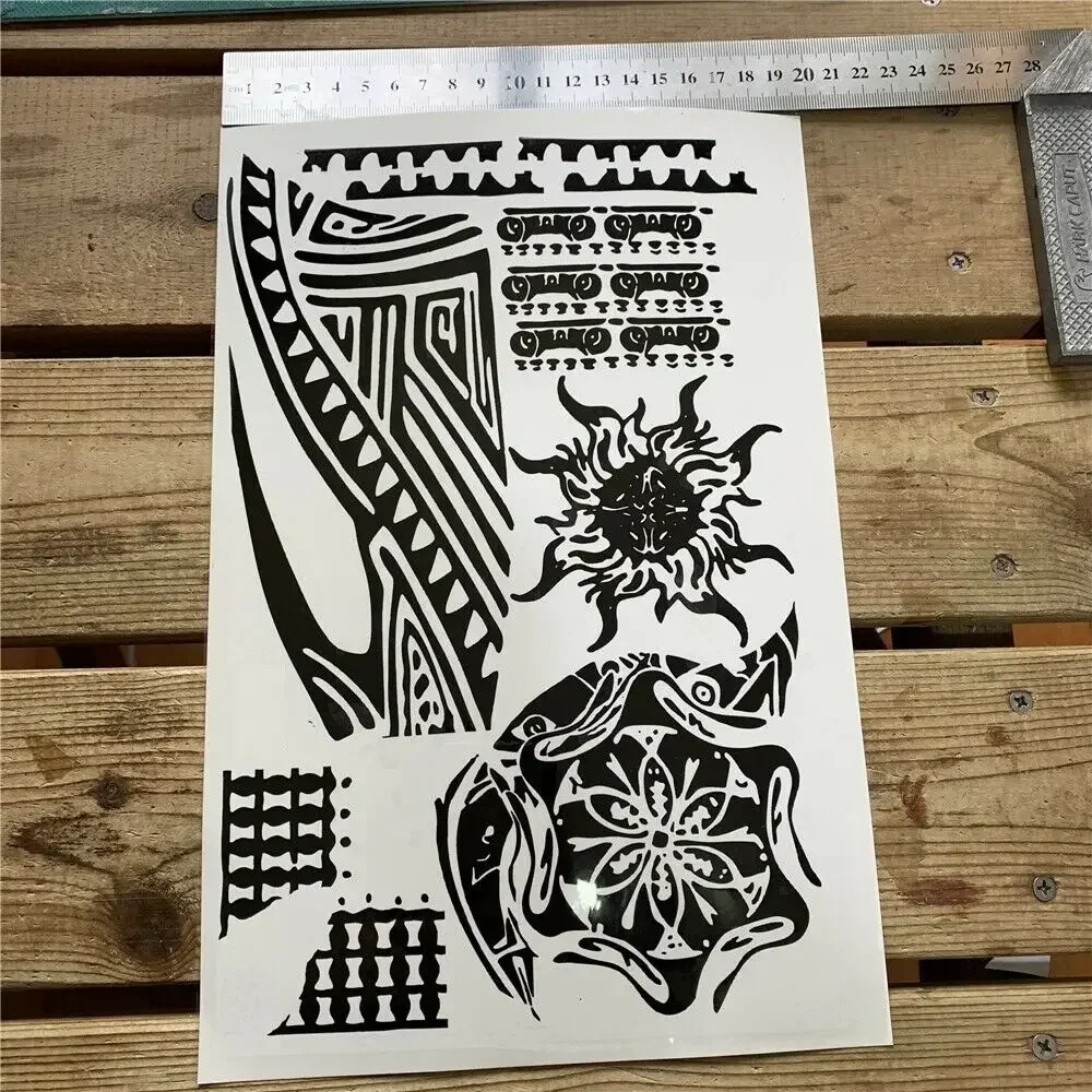 Temporory Tattoo Uta Arm Chest Neck Hand Finger Sticker Cool Cosplay Prop