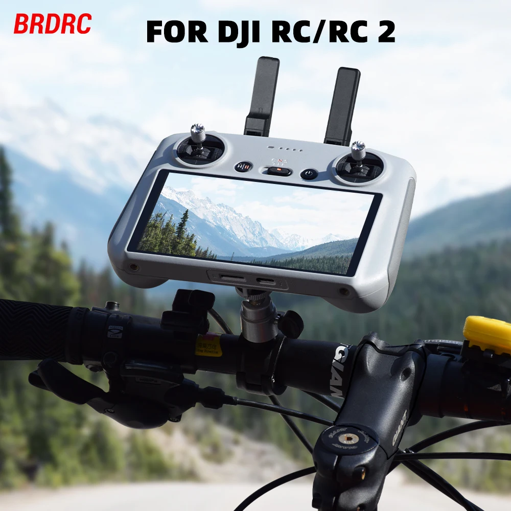 Soporte de Clip de bicicleta para DJI NEO/Mini 4 Pro/Mini 3 Pro/Air 3, abrazadera fija para RC/RC 2, accesorios de control remoto