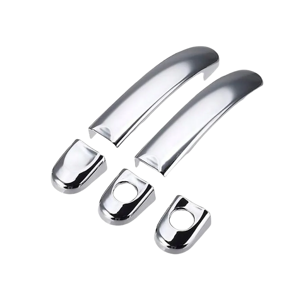 光沢のあるブラックカーボンファイバードアハンドルカバーフォルクスワーゲンビートル 2012 2013 2014 2015 2016 2017 2018 クロームシルバー車のスタイリング