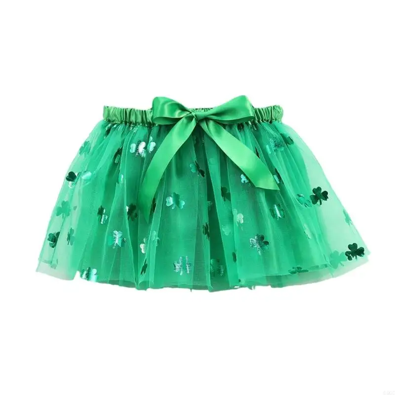 G5GC Kids Girl Sparkling Star Tutu Skirt Satins Bows Tulle Ballet Skirt Layered Mesh Tutu for Toddler Baby Christmas Birthday