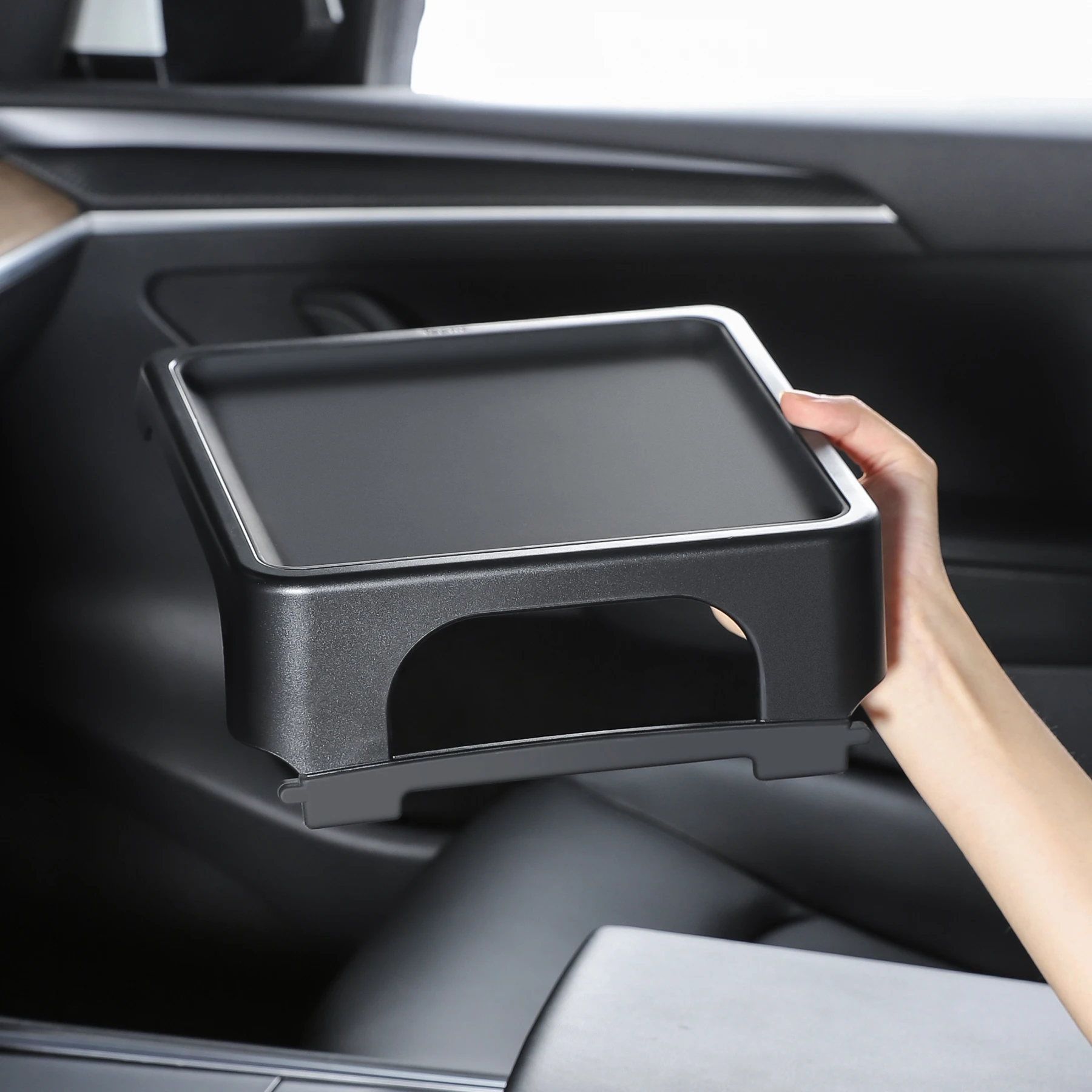 Herval Central Control Tray For Tesla Model 3 Y Central Control Dining Tray Car Small Table Desk Center Console Car Accessories