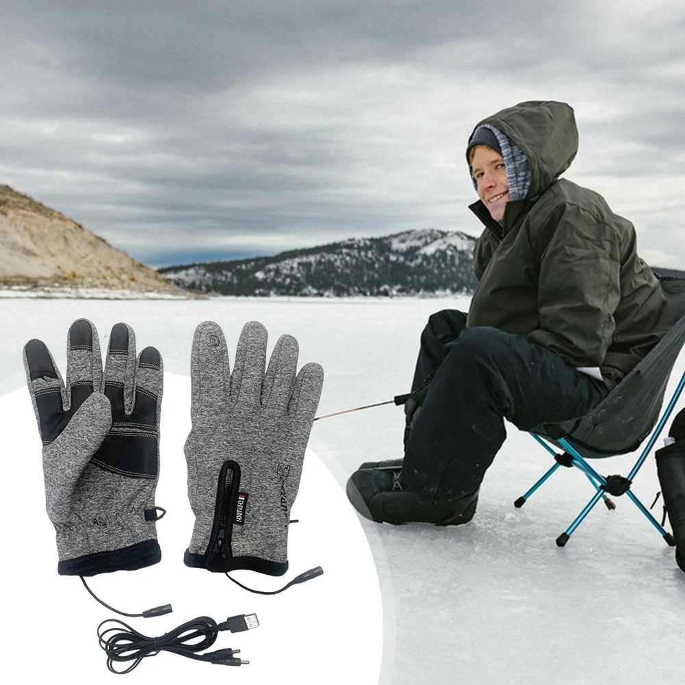 

Мужские и женские перчатки с USB-подогревом, грелки для рук, термоперчатки с сенсорным экраном, перчатки для холодной погоды для езды на велосипеде, катания на лыжах, пешего туризма