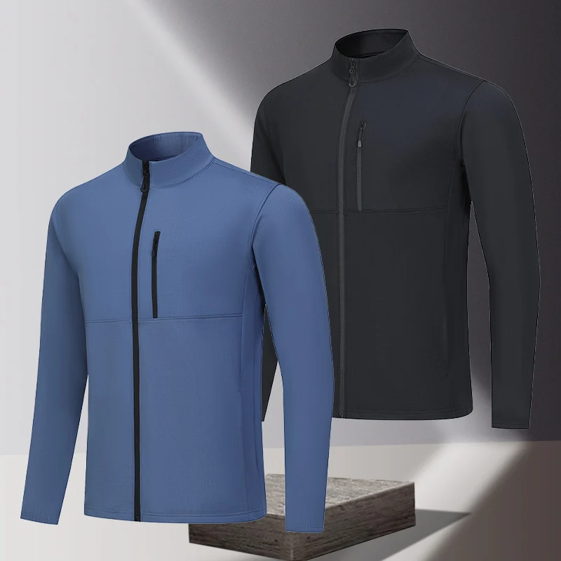 

Running Top Men's Casual Long-Sleeve T-Shirt Fashionable Fit Trendy Sports Jacket Simple Versatile Quick-Dry Breathable