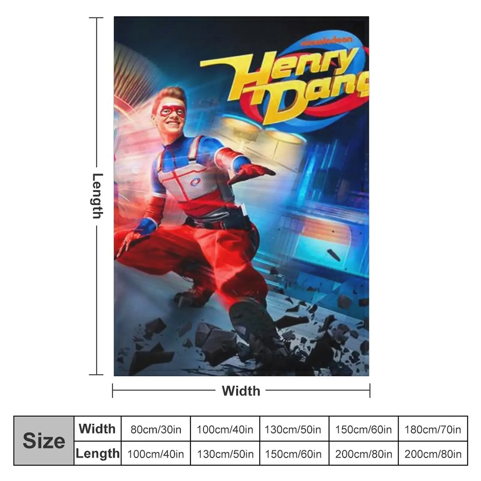 Henry Danger Gift For Fans henry danger movie,henry danger birthday party Throw Blanket Cute Blanket Hairy Blankets