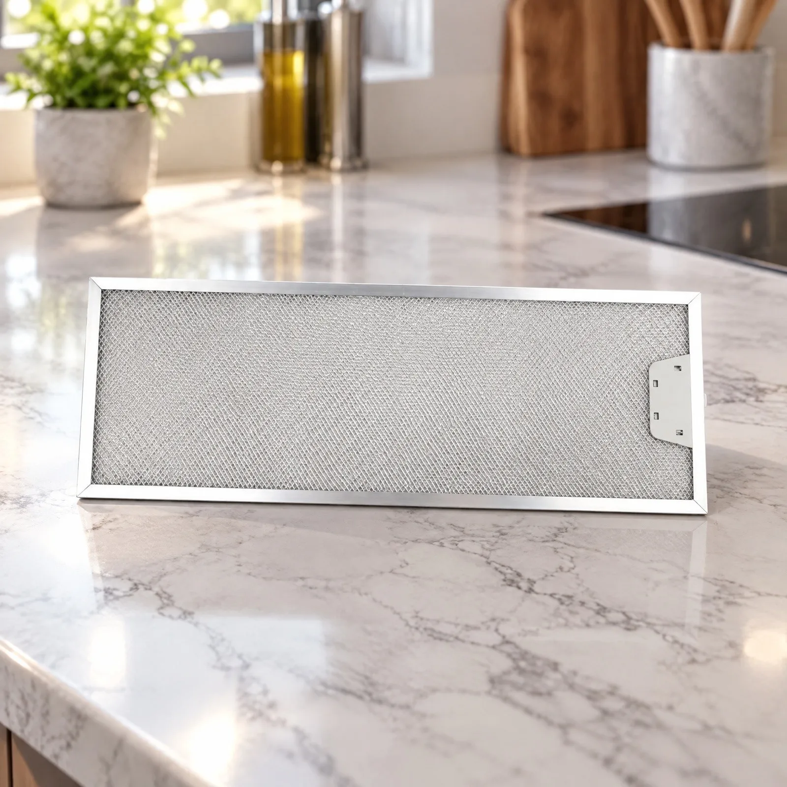 Reinforced Range Hood Filter Kit for European Kitchen for exhaust Hoods with 516x166mm and 516x186mm Installation Fit