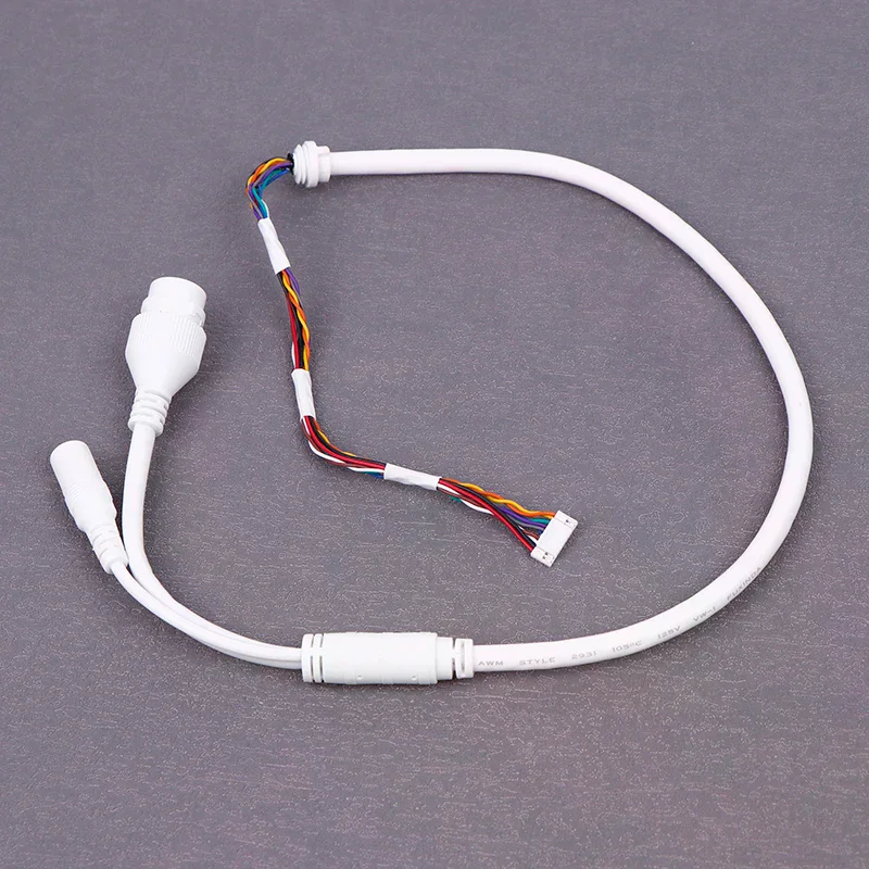 1pc Ethernet Lan Cable PoE RJ45 Network Cable 10 Pin 10 Core For Hikvision Ip Camera