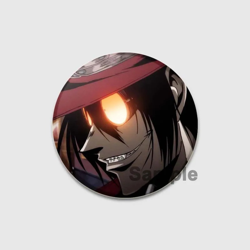 Anime Hellsing Ultimate Tinplate Soft Button Brooch Creative Badge