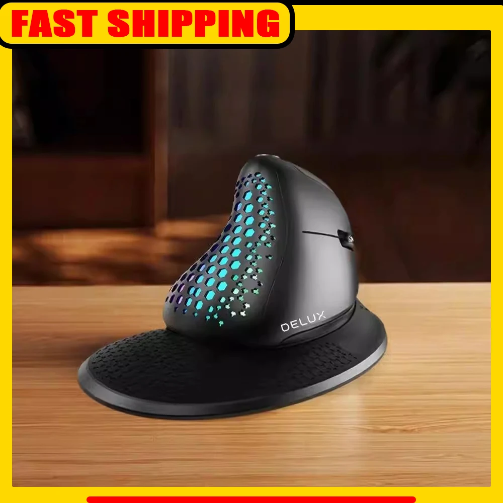 

Офисная мышь DeLUX M618XSD, три режима подключения, 1000 мАч, легкая беспроводная мышь, пятая ступень DPI, бесшумная, для ПК, аксессуары, подарок