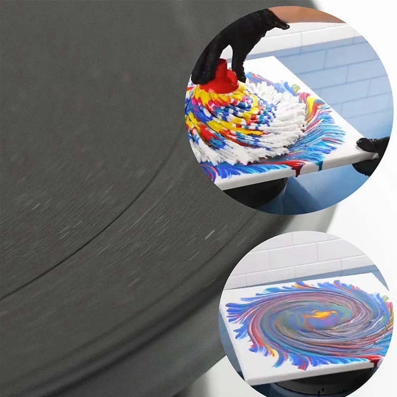 ABPQ 11 Inch Rotate Turntable Sculpting Wheel Revolving Cake Turntable Black Painting Turn Table Stand