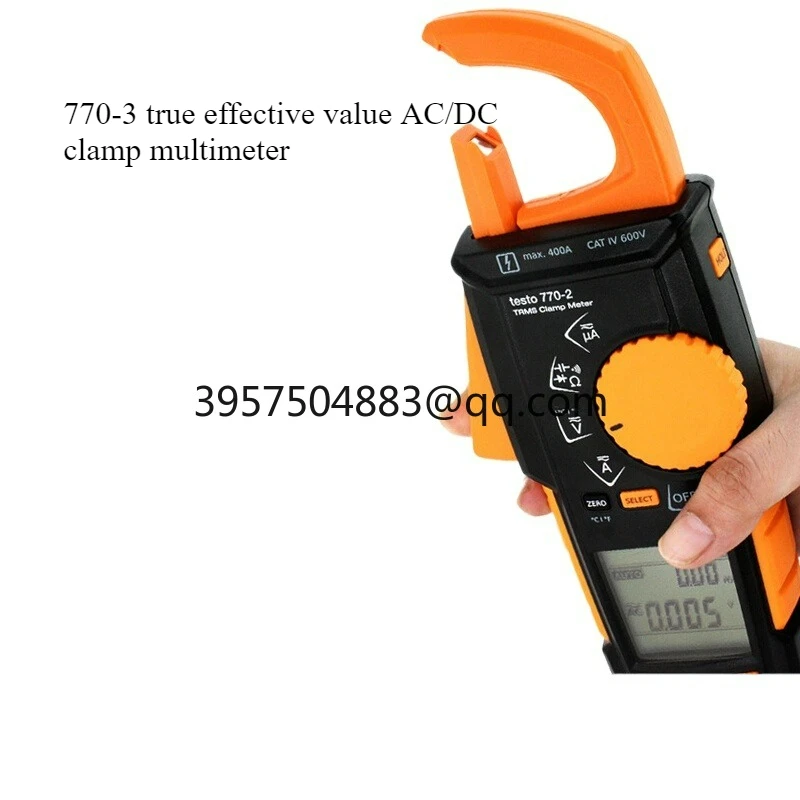 770-3 True RMS AC/DC Clamp Meter Multimeter Ammeter Digital Clamp Power Meter