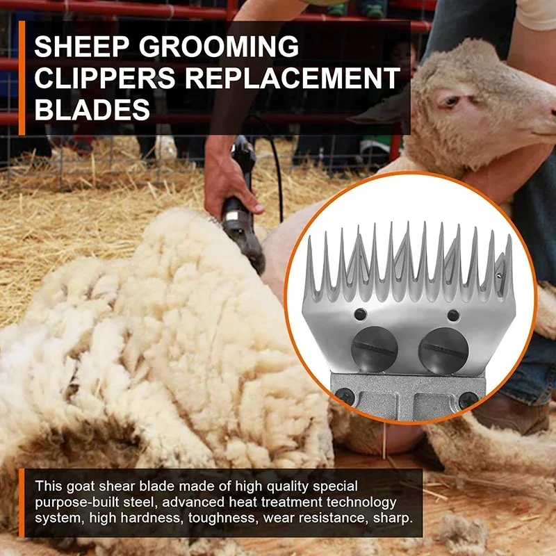 13 teeth Sheep Pet Animal shears Replacement Blades Compatible With Oster/Lister/Heiniger/Gdjob/Beetro/Dragro/Takekit Clippers