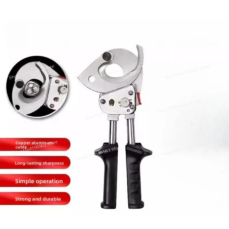 

Резак с трещоткой для кабеля толщиной 500 мм2 — сверхмощный ручной инструмент для резки электрических проводов