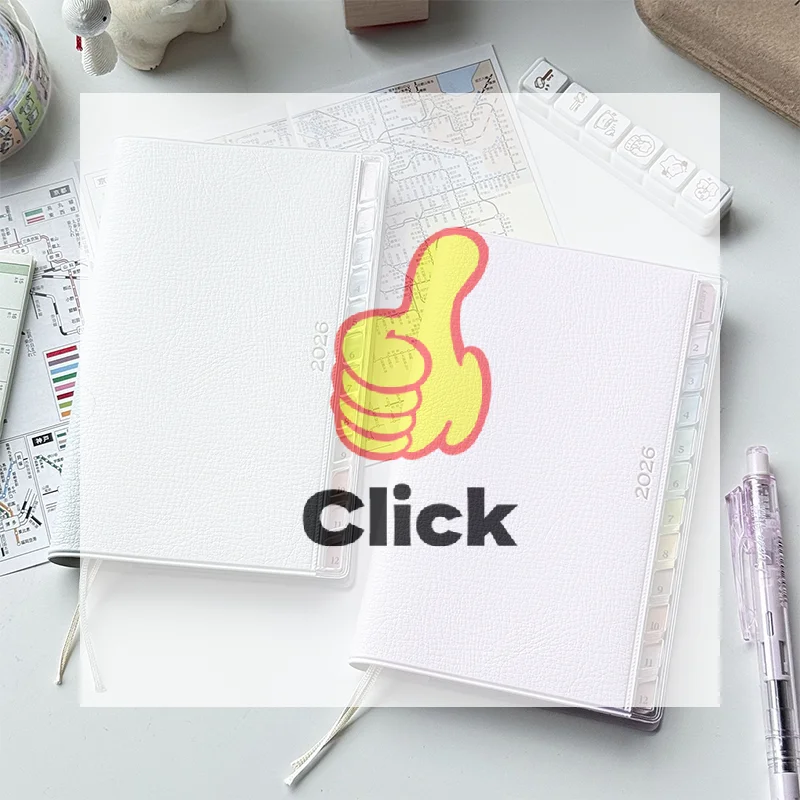 دفتر تقويم مذكرات 2026 مخطط مع كتيب جدول قشرية قوس قزح عالي القيمة ملاحظات عمل الخطة الأسبوعية الشهرية #1