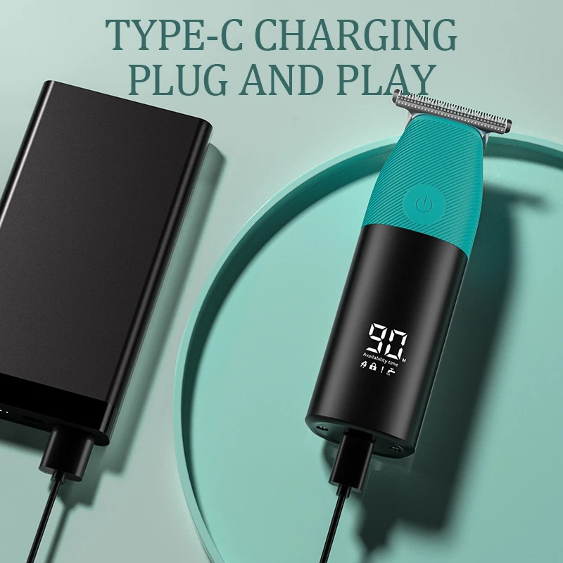 Kemei-cortapelos inalámbrico para hombres y adultos, cortadora de pelo eléctrica recargable, resistente al agua, corte de pelo