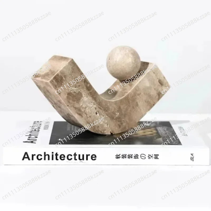 Geometric Arc Natural Stone Ornaments Modern Crafts Desk Decoration Minimalist Desk Decoration Home Aesthetics Modern Art Statue