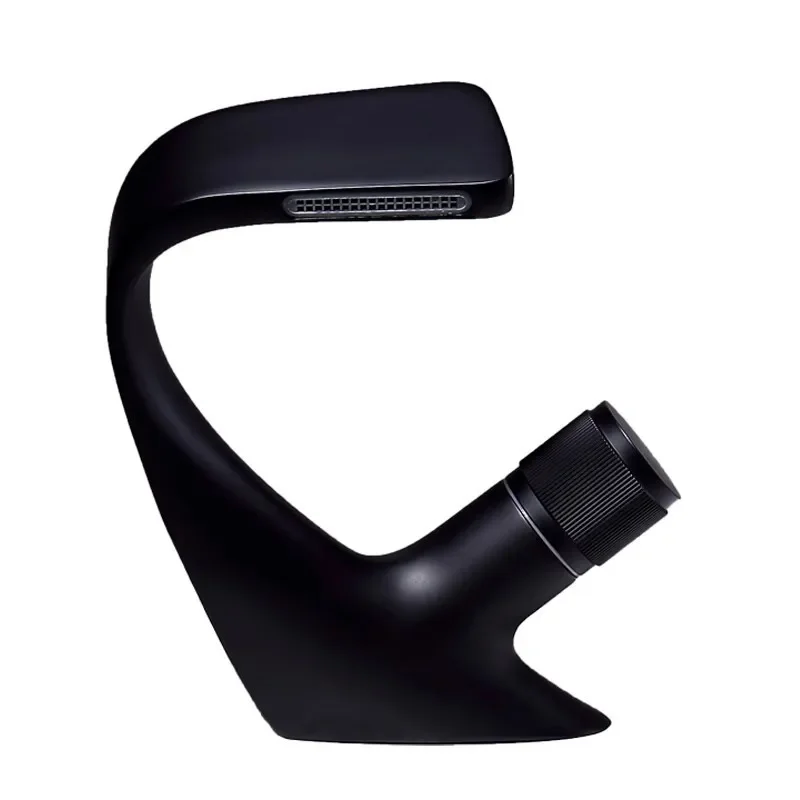 

Black Basin Faucet Gray Bathroom SwanSink Mixer Tap Brass Chrome Wash basin Faucet Single Handle Single Hole Crane For Bathroom