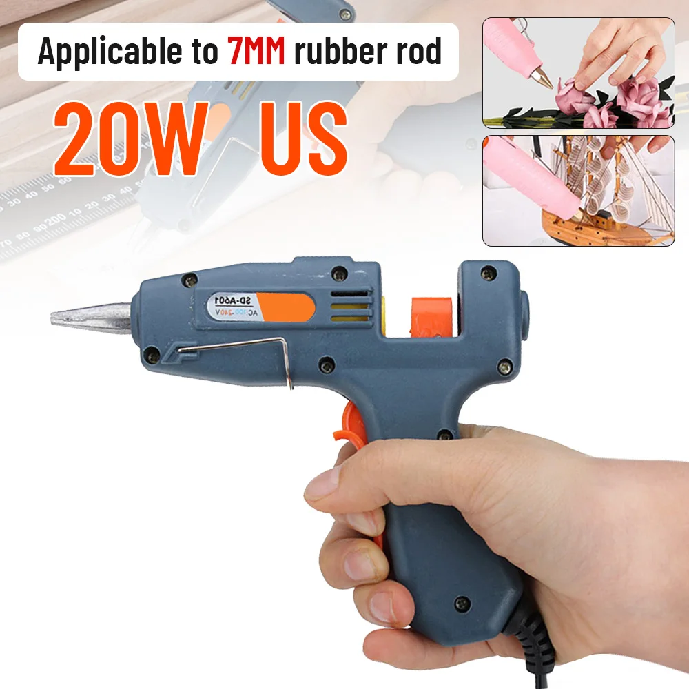 1Pcs Hot Melt Glue Gun 20W Industrial Guns Household Heat Temperature Thermo Electric Repair DIY Heat Tool