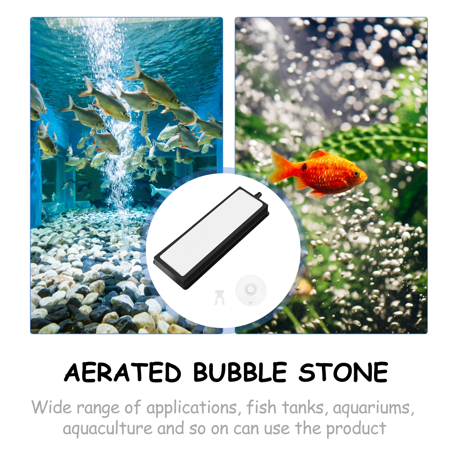 

Stone Durable Frosted Even Bubble Output Aquarium Hydroponics Oxygen Pump Fish Tank Bubbler Decor Accessories Aeration