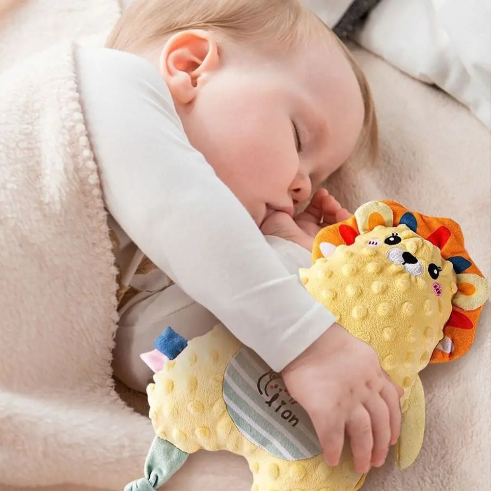 PP Cotton Lion Animal Stuffed Toys Lion Rabbit Dinosaur Appease Towel Soothing Toys Stuffed Ins Baby Appease Doll
