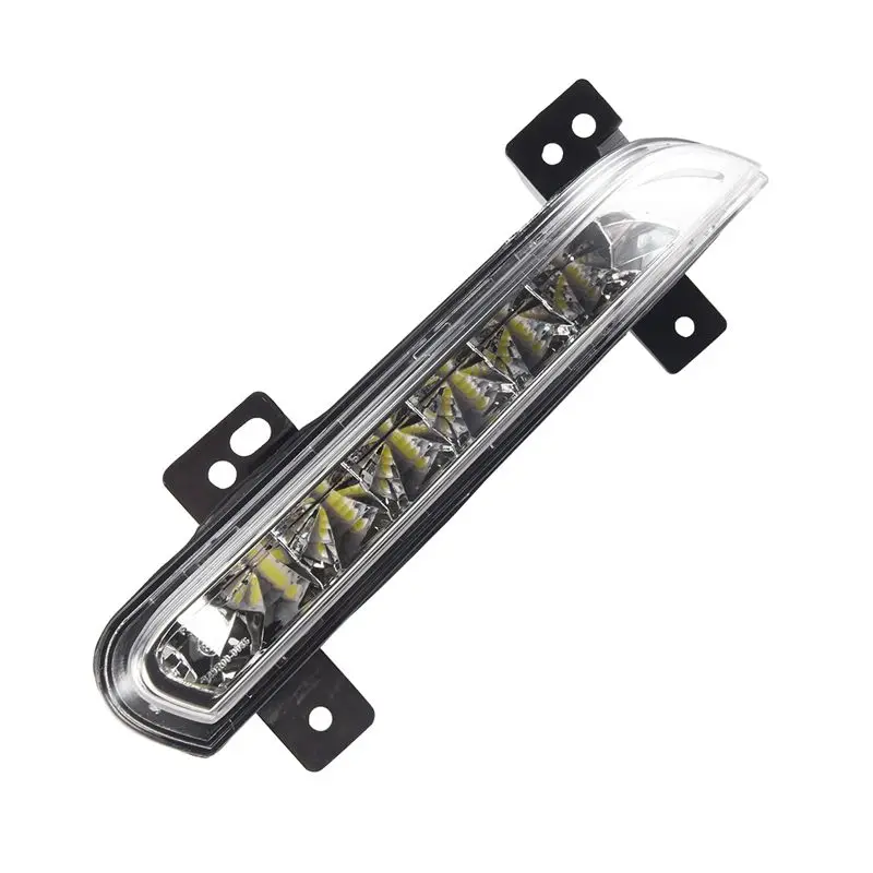 AEF3-Car Front LED DRL Fog Light For Renault Fluence 2014+ Auto Driving Lamp Daytime Running Light Bumper Lamp