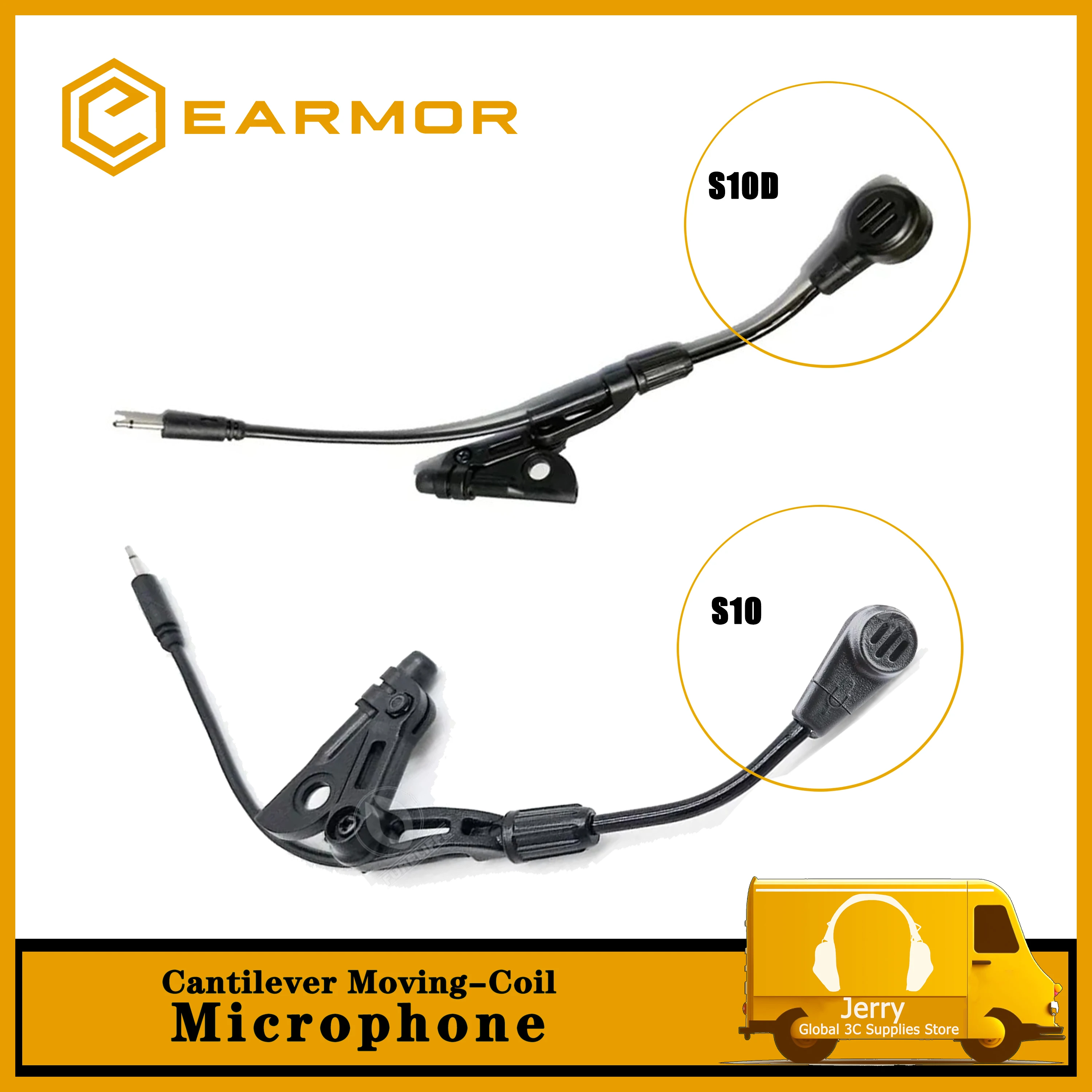 

Cantilever Microphone Anti-Noise、Noise Canceling, For EARMOR M32 Series Tactical Headphones & Electronic Communication Headset