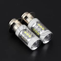 2PCS 80W Super White LED Headlight Bulbs Upgrade For Yamaha ATVS YFM350 400 450 660 700 Raptor Blaster 200 Banshee 350 ATV Luces