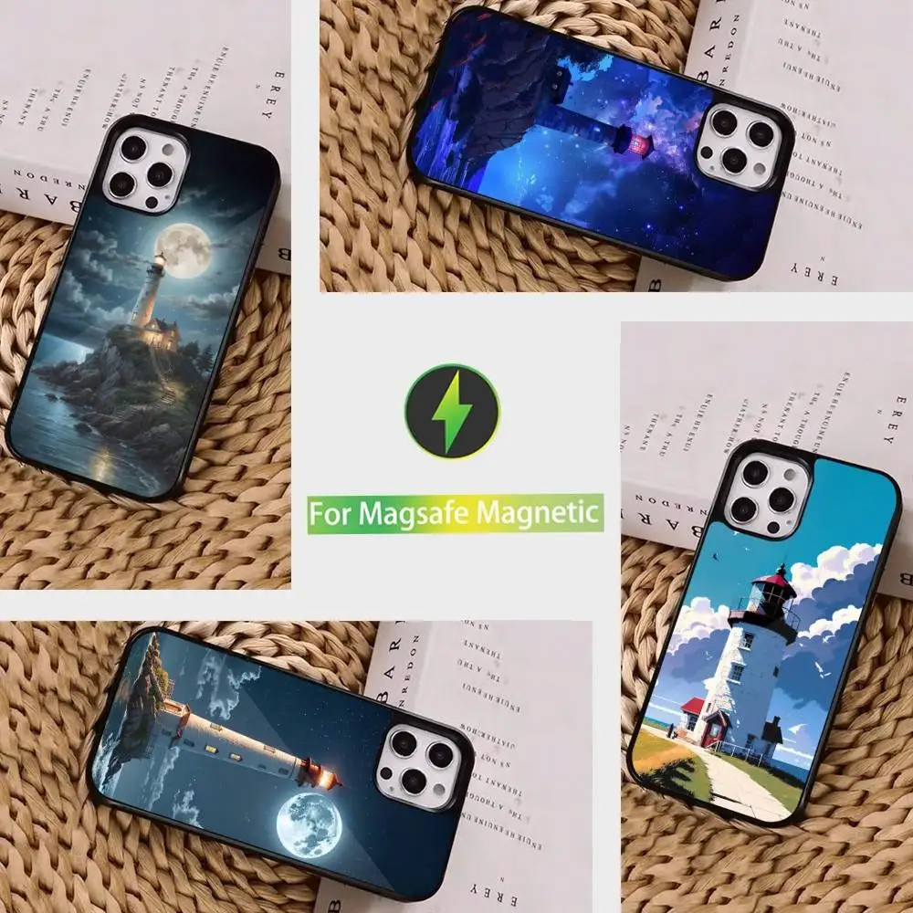 

Anime Lighthouse Phone Case For iPhone 16,15,14,17,13,12,11,Pro,Max,Plus,Mini, Magsafe,Magnetic Wireless Charging Case