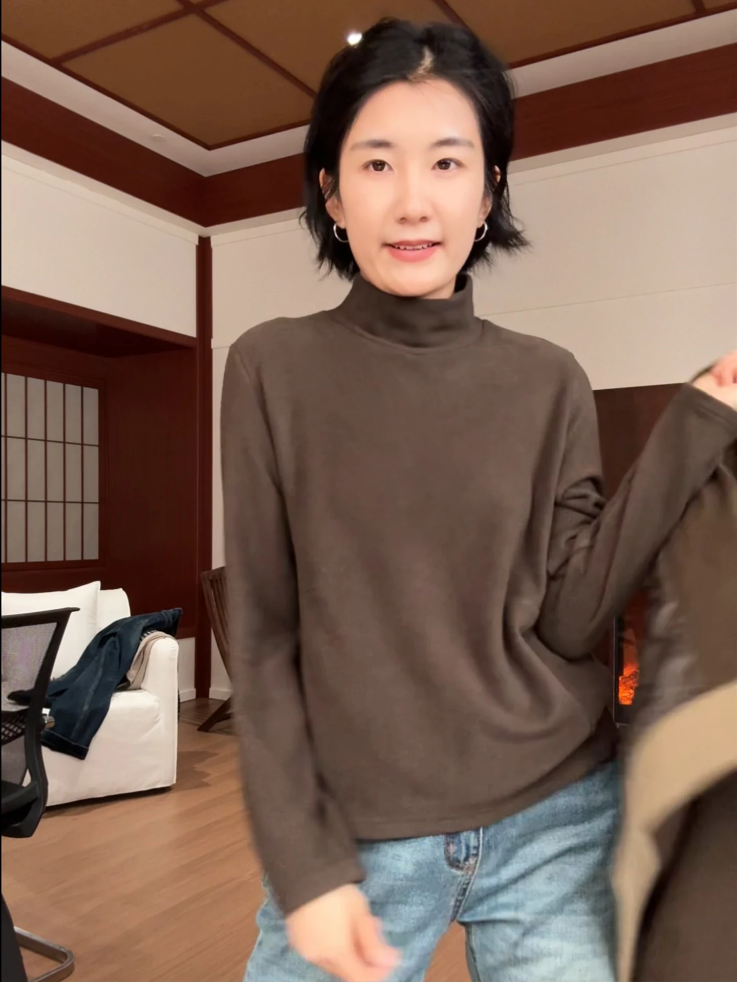 

Langqing High Collar Thiened Long Sve Women's Base irt Inner Wear Outer Wear Spring Early Warm Top Commute Sle