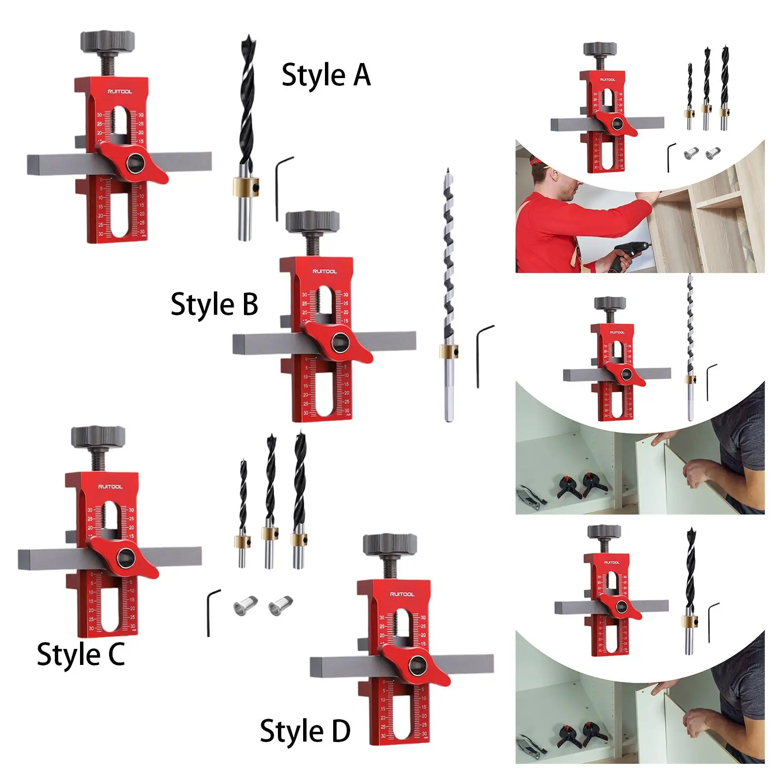 

Cabinet Hardware Jig Portable Easily Adjustable Cabinet Installation Tool