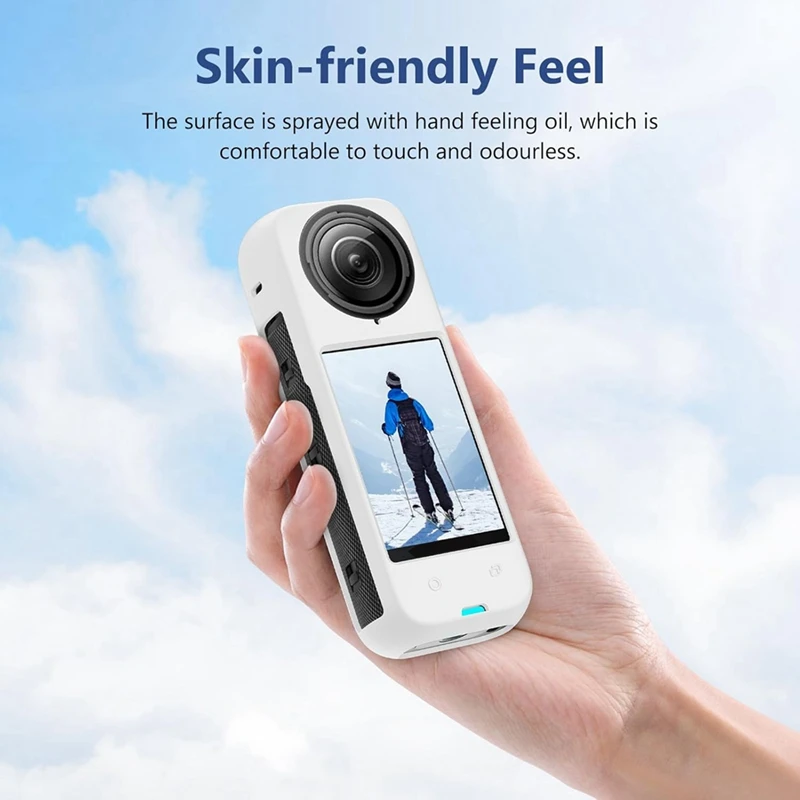 غطاء حماية من السيليكون مضاد للخدش لملحقات كاميرا الحركة Insta 360 X4