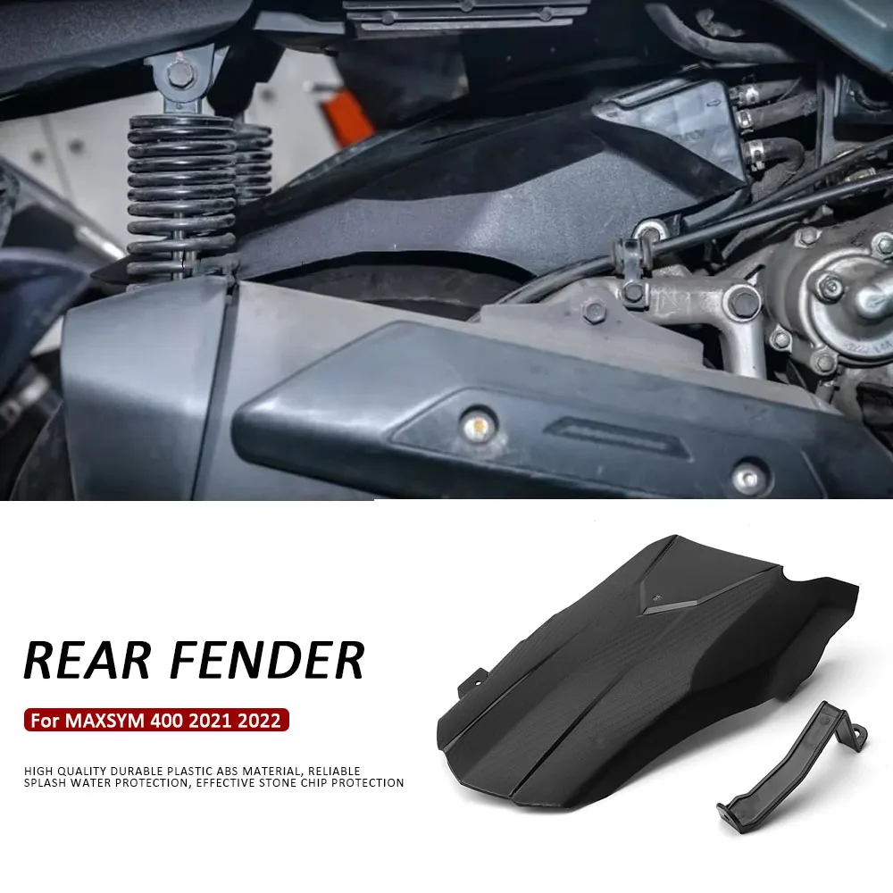 

Black Rear Fender Extender Mudguard Splash Guard Cover For SYM MAXSYM 400 Maxsym 400 2021 2022 Motorcycle Accessories